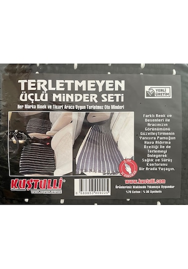 Kuştulli Oto Kilim Minder Siyah