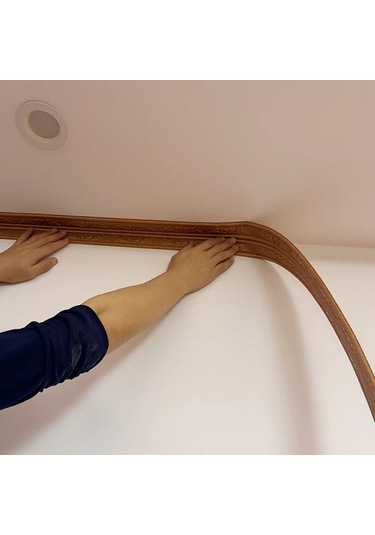 Elmpaly Beyaz 3d Köşe Şeridi 2.3m Duvar Kağıdı: Kolay Uygulama Tv Ve Kapı Dekoru