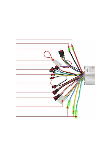Suntek Lcd Ekran Paneli 36v 60v Ile Elektrikli Bisiklet Beyaz