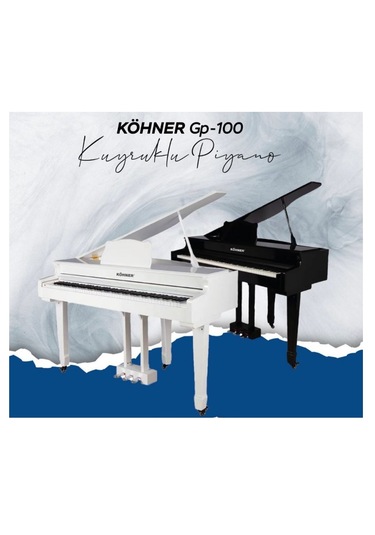 Köhner Gp-100 88 Tuşlu Beyaz Dijital Kuyruklu Piyano