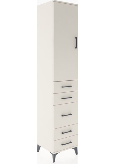 Hyperion Dolap 3 Raflı 5 Çekmeceli Tek Kapaklı 44x44x221 Aytaşı-aytaşı Aytası