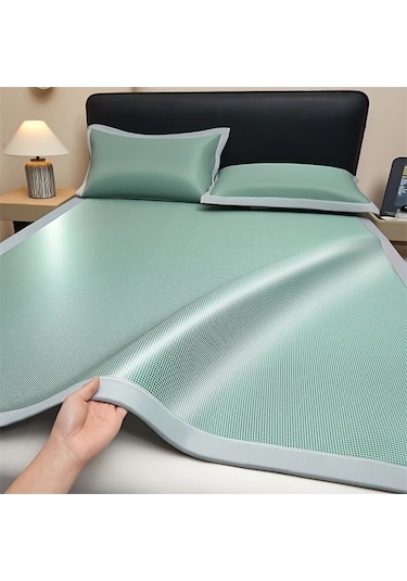 Trendooze Yeşil Soğutucu Mat Ve Yastık Kılıfı 35x78cm, Nefes Alabilir