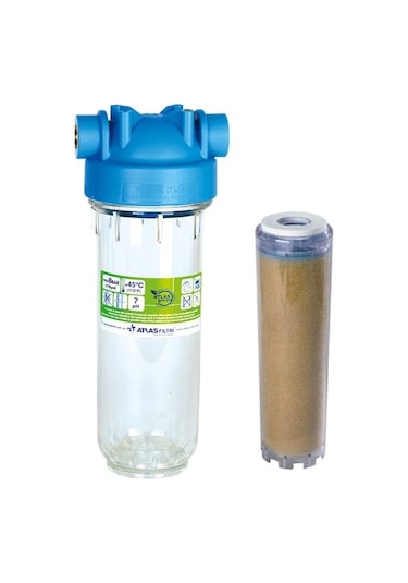 Atlas 10 Inç Dp Mono Housıng 3/4'' Dolu Filtre Kabı-reçineli