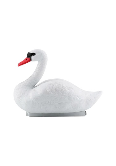 Xindoker Pe Malzeme Gerçekçi Beyaz Kuğu: Bahçe Dekorasyonu, Av İçin Yem Ve Su Üstü Kullanımı