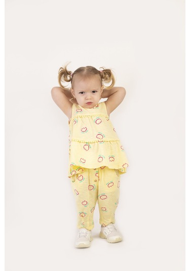 Harika Kids Kız Bebek Tunik Model Alt-üst Takım 001