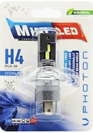 Mını H4 12-24v Compact Led Teklı Blıster