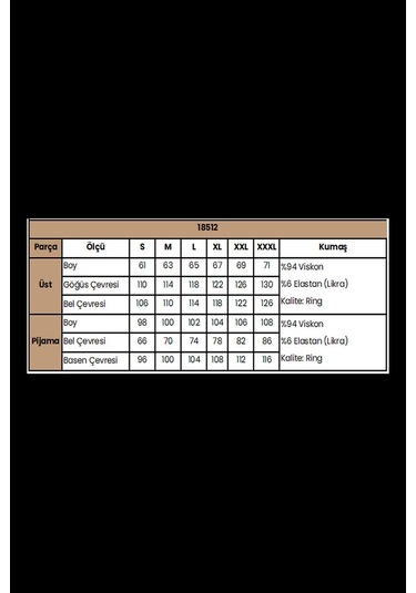 Monamise 18512 Kadın V Yaka Kısa Kollu Pijama Takımı-kahve Kahve