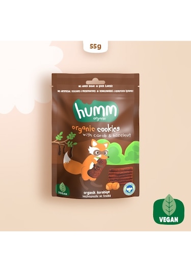 Humm Organik Keçiboynuzlu Fındıklı Kurabiye 55 G