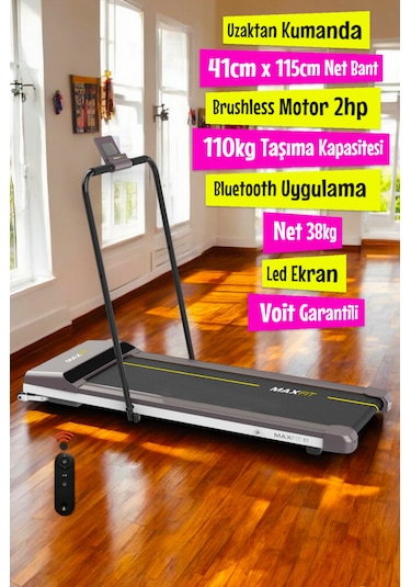 Maxfit X7 Uzaktan Kumandalı Bluetoothlu Brushless Koşu Bandı - Voit Garantili