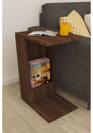 Moonlife Damla Yan Sehpa Ceviz