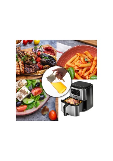 Porsima Alk-3154 Çok Amaçlı Cam Sprey Şişe -yağlık Limon Sirke Sos Püskürtücü, Sızdırmaz Standlı Yağlık Krem Krem