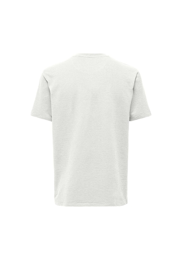 Only & Sons Erkek Onskıan Kare Desenli Kısa Kollu Pamuklu T-shirt 22028692 Ekru Only & Sons Erkek Onskıan Kare Desenli Kısa Kollu Pamuklu T-shirt 22028692 Ekru