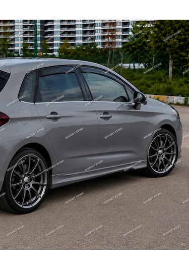 Citroen C4 Yan Marşpiyel Seti Sağ-sol - Boyasız - Fiberglass