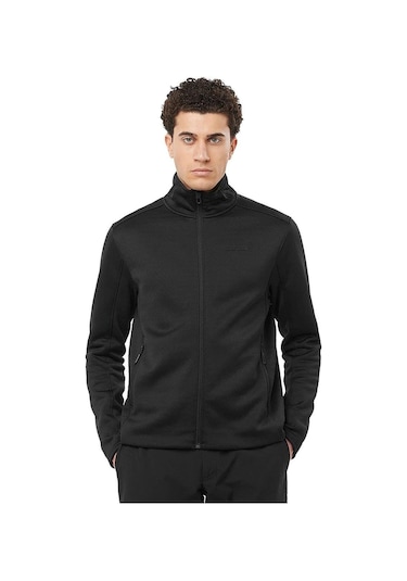 Salomon C23008 Sntial Midfleece Fz Erkek Polar - Siyah Siyah