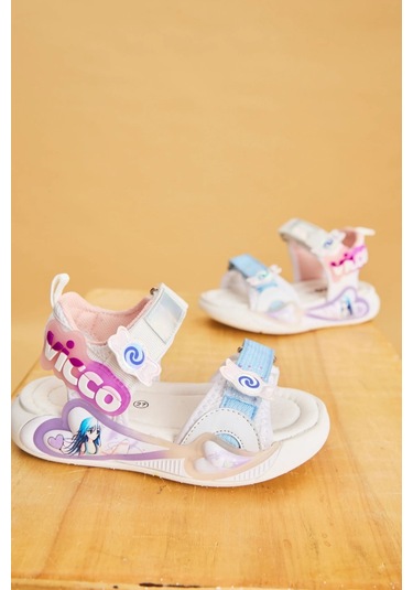 Vicco Arial Kız Çocuk Beyaz Phylon Sandalet Beyaz