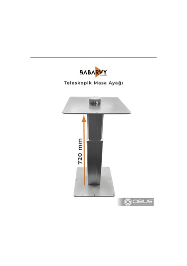 Obus Akaravan Masa Ayağı Teleskobik Masa Ayağı 720mm Babarvy