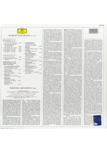 Martha Argerich - Schumann: Kinder. Op.15 & Kreis. Op.16 / Plak