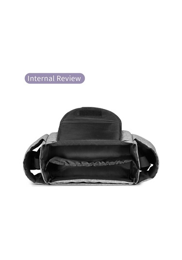 Sones Bebek Arabası Çantaları Büyük Kapasiteli Anne Bezi Çantası Çok İşlevli Seyahat Bezi Çantası Annelik Hemşirelik Askılı Saklama Çantası Gri