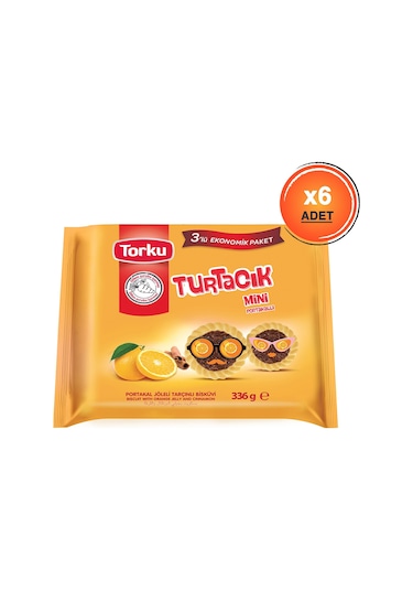 Torku Turtacık Portakal Jöleli Tarçınlı Bisküvi 6 x 336 G