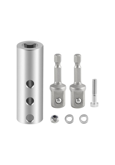 Xurunkeji Paslanmaz Çelik Römork Krikosu Elektrikli Matkap Adaptörü Ve 2 Adet 1/2 İnç Soket Adaptör Ucu, Kriko Tahrik Mili İle Uyumlu