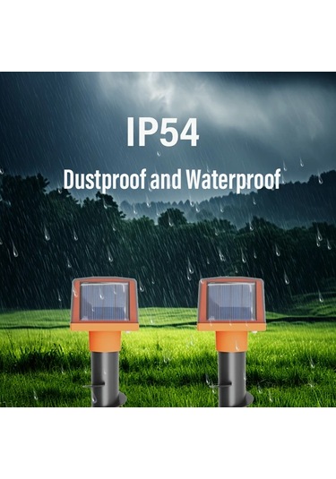 Willowhaven 2pcs-057-1 Solar Fare Ve Kemirgen Kovucu 6 Ses Dalgası İle Bahçe Çiftlik İçin