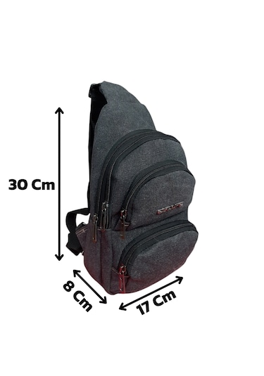 Escape Erkek Çapraz Göğüs Çantası 3530 Gvn-0068 Anrasit