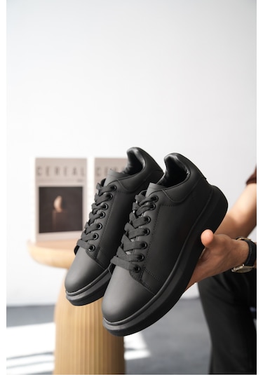 Daxors D0125 Günlük Ortopedik Erkek Sneaker Spor Ayakkabı Siyah