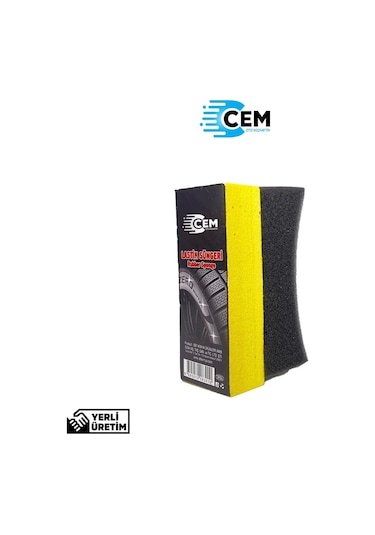 Cem Car Care Lastik Parlatıcı Uygulama Süngeri Özel Tasarım