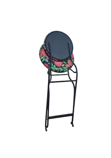 Katlanabilir Nar Desenli Metal Sandalye