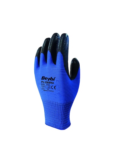 Beybi Mavi Zebra Pn5 İş Eldiveni