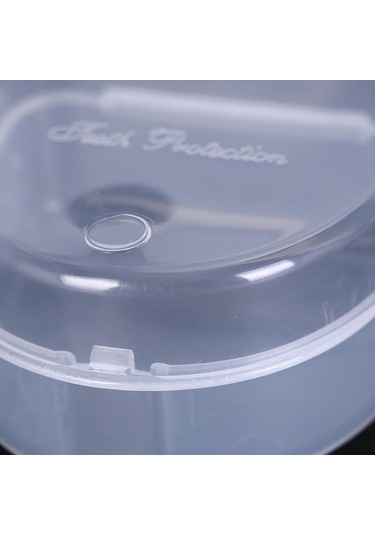 1 Adet Diş Kutusu Protez Diş Saklama Kutusu Ağız Koruyucusu Konteyner 6.4x6.5x3.5cm