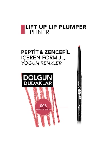 Flormar Lift Up Lip Plumper Lipliner Dolgunlaştırıcı Etkili & Uzun Süre Kalıcı Dudak Kalemi 006 Cherry Blossom