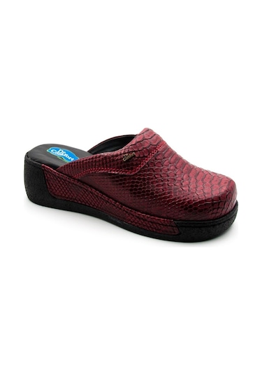 Dr.Comfort Ortopedik Deri Hemşire Sabo Terlik Dr.600 Bordo-Bordo