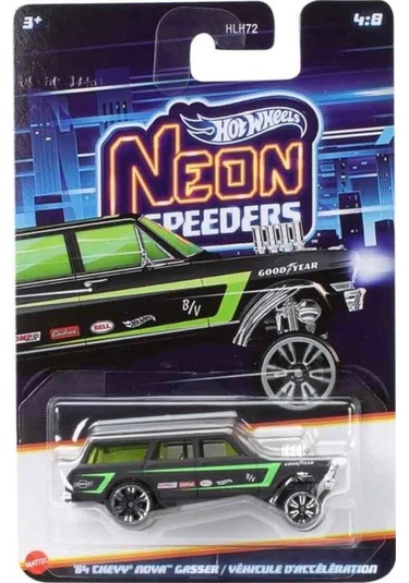 Hot Wheels Neon Yarışçılar 64 Chevy Nova Gasser Hlh72-jkx96