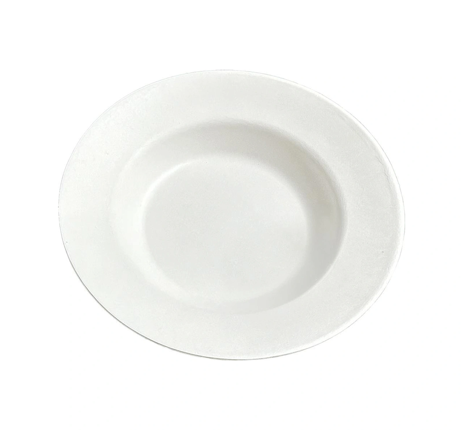 Roll-up Nature Ekolojik Karton Kağıt Parti Çok Amaçlı Çukur Derin Tabak - 23 Cm. - 250 Adet Beyaz