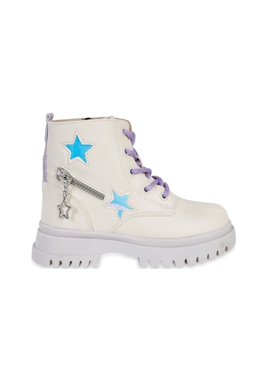 Civil Boots 26-30 Numara Bot Krem-lila Krem-lila Krem - Lila