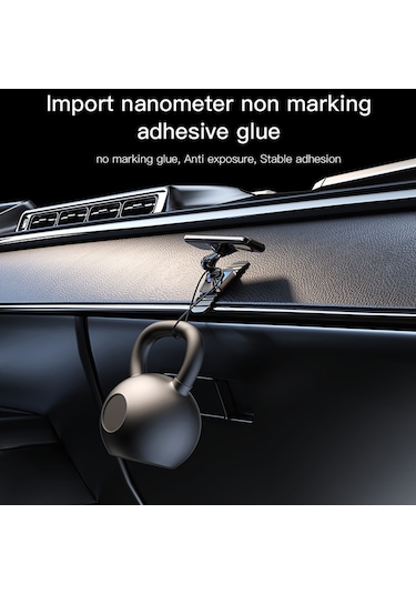 360 Derece Dönme Manyetik Emme Çinko Alaşım Araç Telefonu Tutucu Yapışkan Ark Braketi