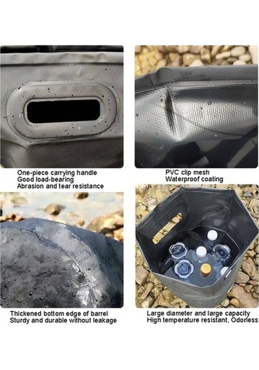 Dancemonkey Kamp Piknik Balık Tutma Kovası 15l, Katlanır Altın