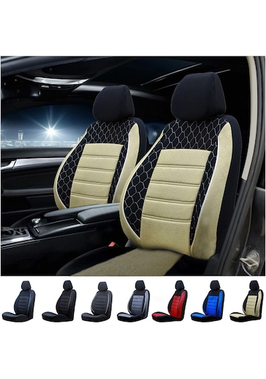 UNIVERSAL OTO KOLTUK KILIFI GOF BEJ-BEYAZ