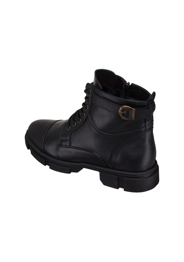 45-46-47-48-49-50 Numara Tr703 Siyah Dana Derisi El İşçiliği Rahat Geniş Kalıp Özel Seri Erkek Bot Siyah