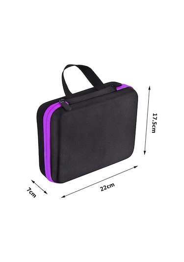 Suofeng Esansiyel Yağ Saklama Çantası 30 Bölmeli 5ml/10ml/15ml Düşmeye Ve Darbeye Dayanıklı Çok Renkli Esansiyel Yağ Çantası Hom-sf Mavi