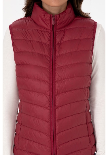 U.s. Polo Assn. Kadın Yelek Dokuma 50308083-vr104 Koyu Frambuaz/dark Raspberry