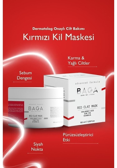 Baga Kırmızı Kil Maskesi