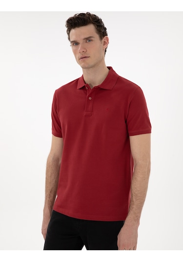 Pierre Cardin Erkek Nar Çiçeği Tişört Basic 50302561-vr239 Nar Çiçeği