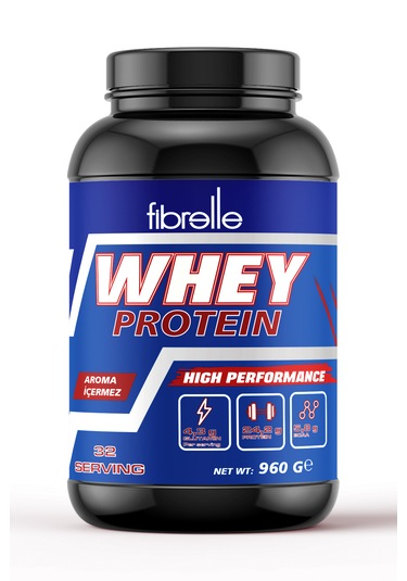 Fibrelle Whey Proteini-aromasız 960 G Protein Tozu Sade 32 Servis Aromasız