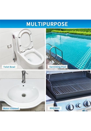 Tuvalet Klozet Temizliği İçin Ponza Taşı, Pas. Fayans Temizleyici, Gri Gri