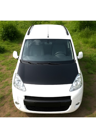 Peugeot Partner 2008-2018 Arası Tam Kaput Maskesi Siyah Deri Sportif Ve Koruyucu 1 Adet