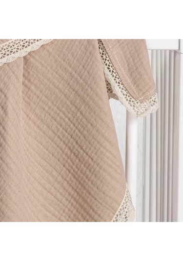 Kanz 4 Kat Kopanaki Müslin Pike Knz-017 Bej Bej