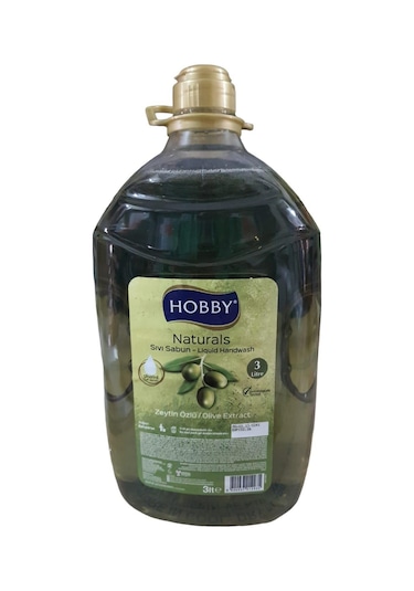 Hobby Zeytin Özlü Naturals Serisi Gliserinli Sıvı Sabun 3 L