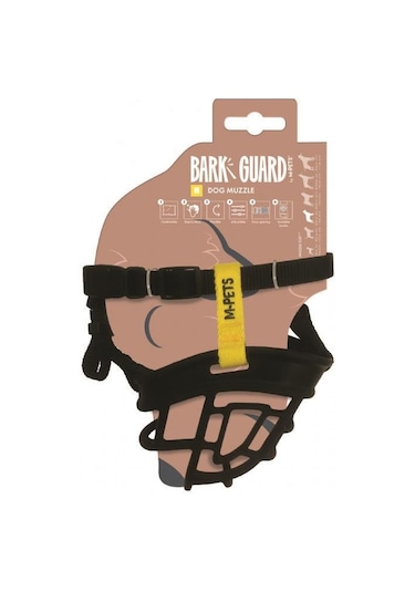 M-pets Bark Guard Ağızlık M Black/yellow